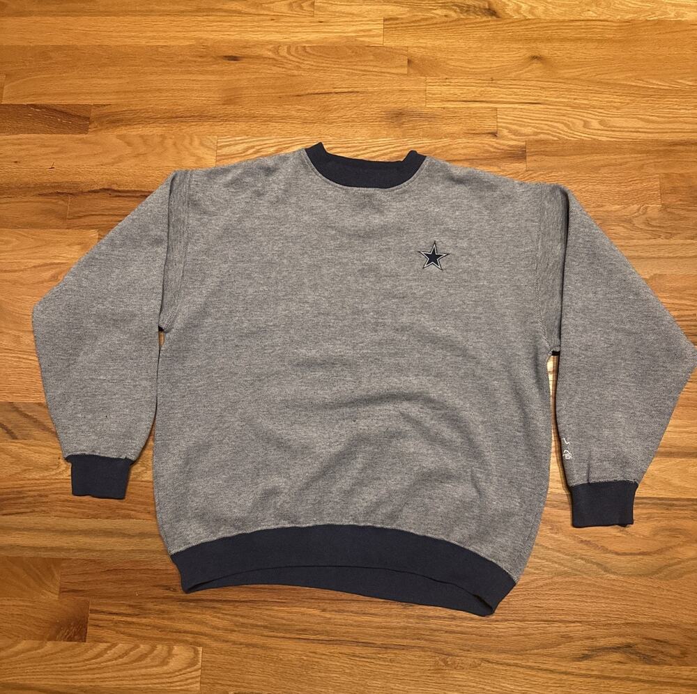 Vintage Starter 90s Dallas Cowboys Sweater Sz Large Embroidered Starter Crewneck
